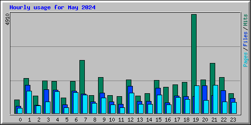 Hourly usage for May 2024